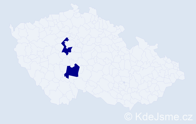 Příjmení: '"Bartošová Kosíková"', počet výskytů 2 v celé ČR