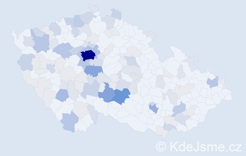 Příjmení: 'Podhorská', počet výskytů 338 v celé ČR