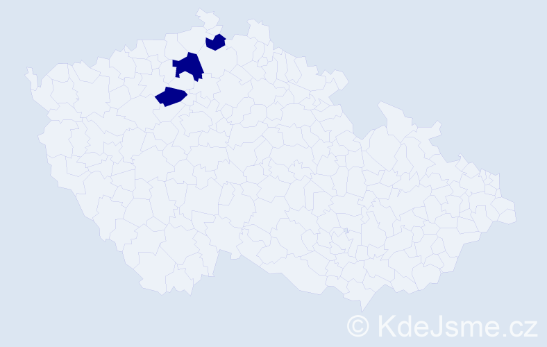 Příjmení: 'Schiekeová', počet výskytů 3 v celé ČR