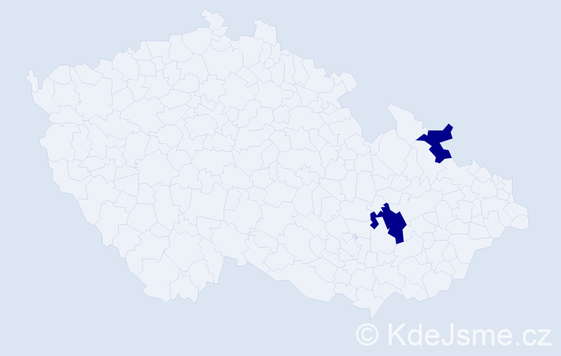 Příjmení: 'Anguria', počet výskytů 2 v celé ČR