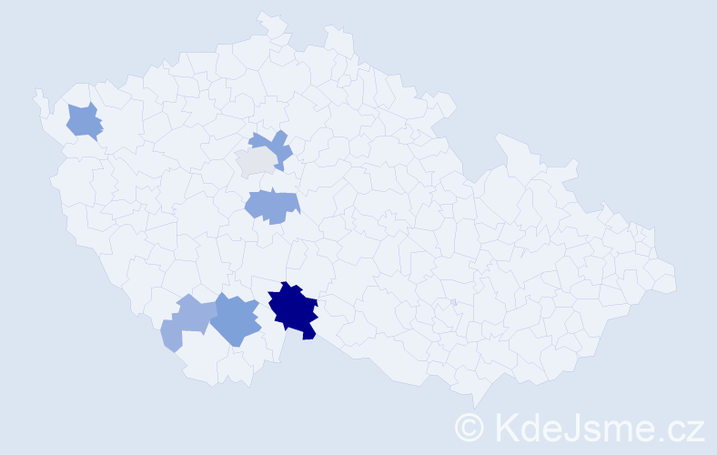 Příjmení: 'Tomaschko', počet výskytů 25 v celé ČR