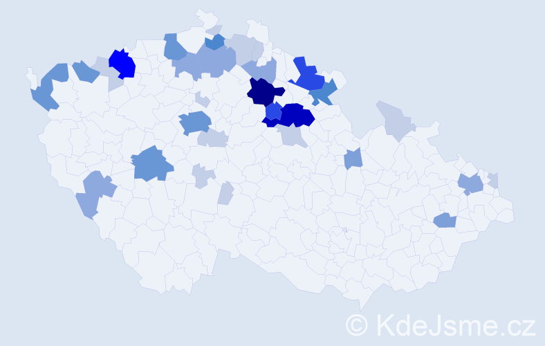 Příjmení: 'Jorová', počet výskytů 106 v celé ČR