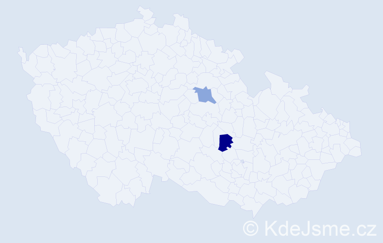 Příjmení: 'Lema', počet výskytů 2 v celé ČR