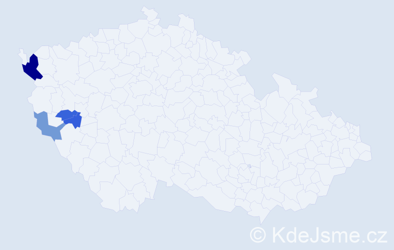 Příjmení: 'Kabaluková', počet výskytů 14 v celé ČR