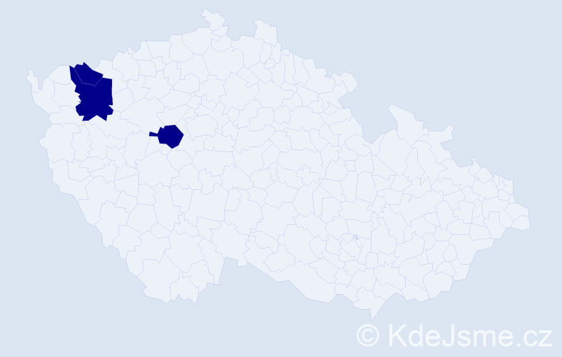 Příjmení: 'Eberlein', počet výskytů 3 v celé ČR
