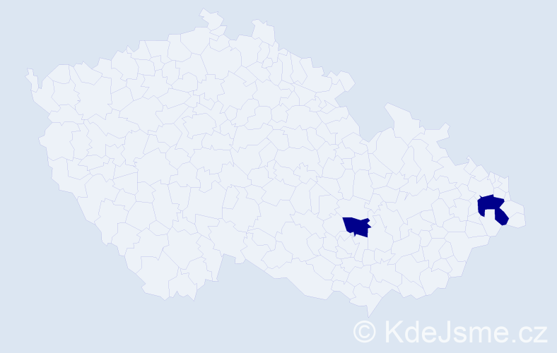 Příjmení: 'Katzlerová', počet výskytů 2 v celé ČR