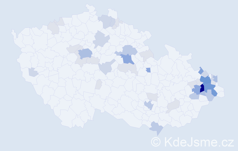 Příjmení: 'Gilar', počet výskytů 126 v celé ČR