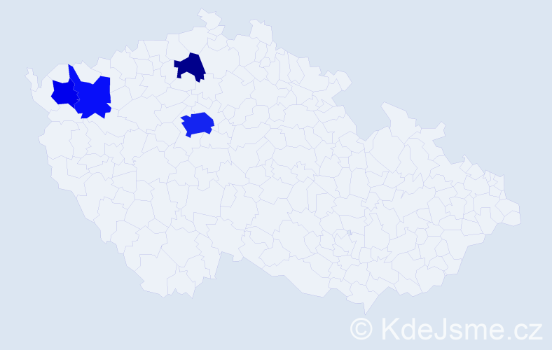 Příjmení: 'Tymochko', počet výskytů 11 v celé ČR