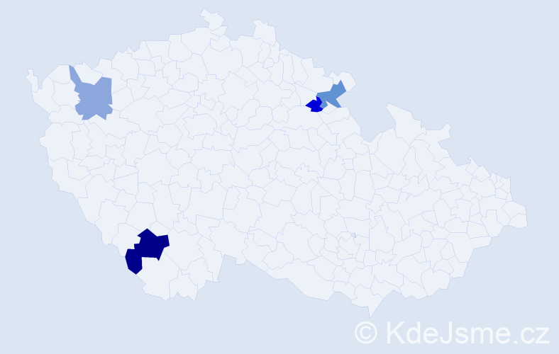 Příjmení: 'Krapáčová', počet výskytů 11 v celé ČR