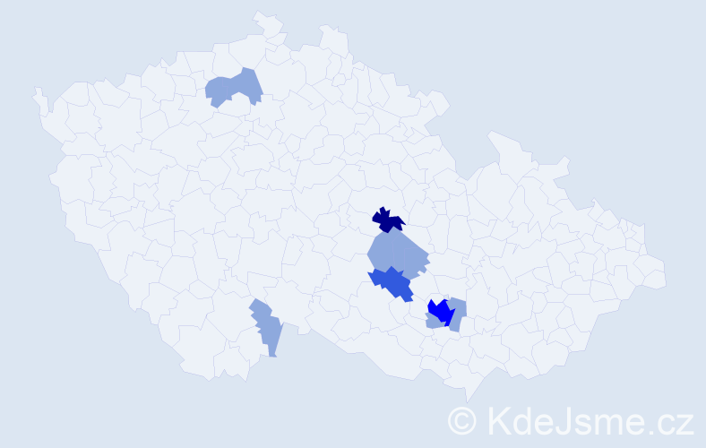 Příjmení: 'Holfeuerová', počet výskytů 19 v celé ČR