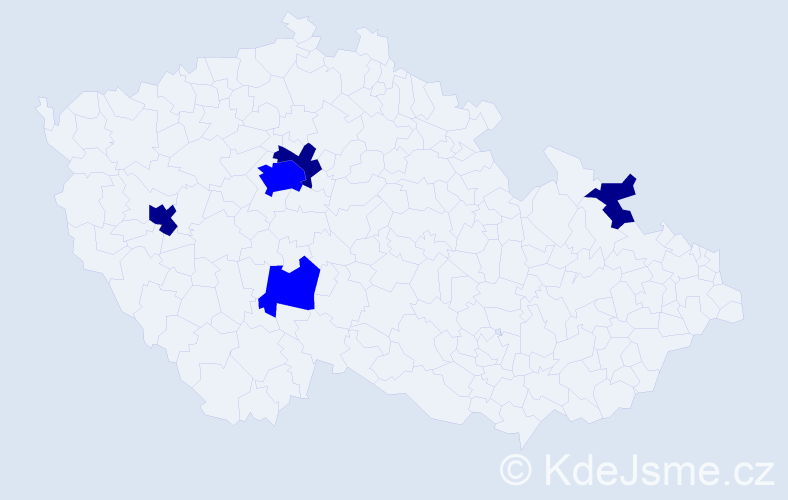 Příjmení: 'Rinke', počet výskytů 8 v celé ČR