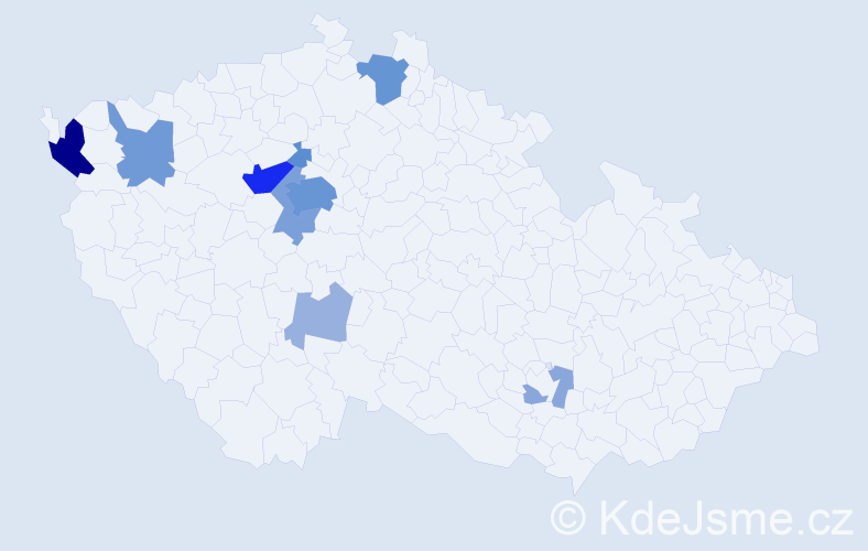 Příjmení: 'Stepanenko', počet výskytů 38 v celé ČR