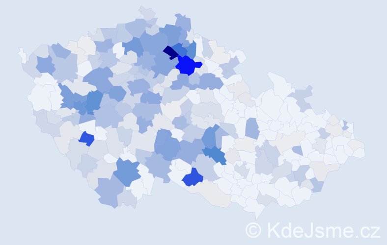 Příjmení: 'Zikmund', počet výskytů 1214 v celé ČR