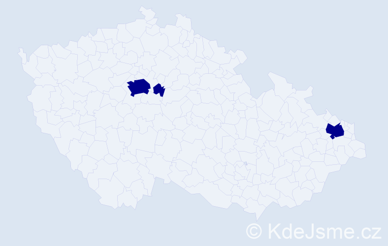 Příjmení: 'Mikheyev', počet výskytů 3 v celé ČR