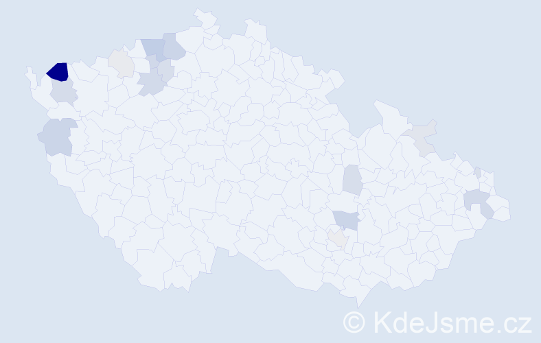 Příjmení: 'Gubčová', počet výskytů 43 v celé ČR
