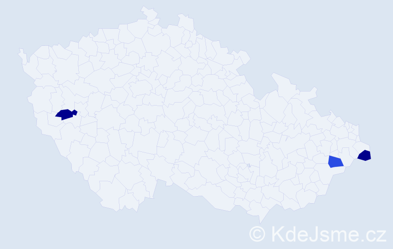 Příjmení: 'Horemuž', počet výskytů 3 v celé ČR