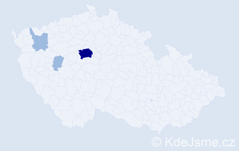 Příjmení: 'Poppy', počet výskytů 6 v celé ČR