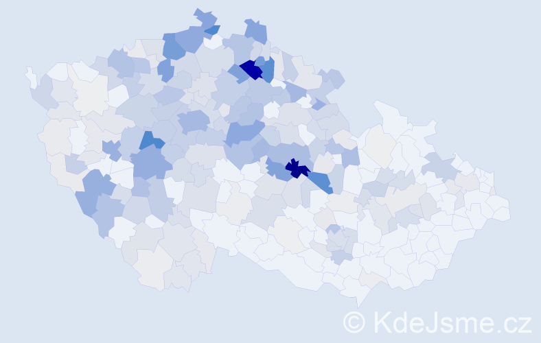 Příjmení: 'Hejduk', počet výskytů 1014 v celé ČR