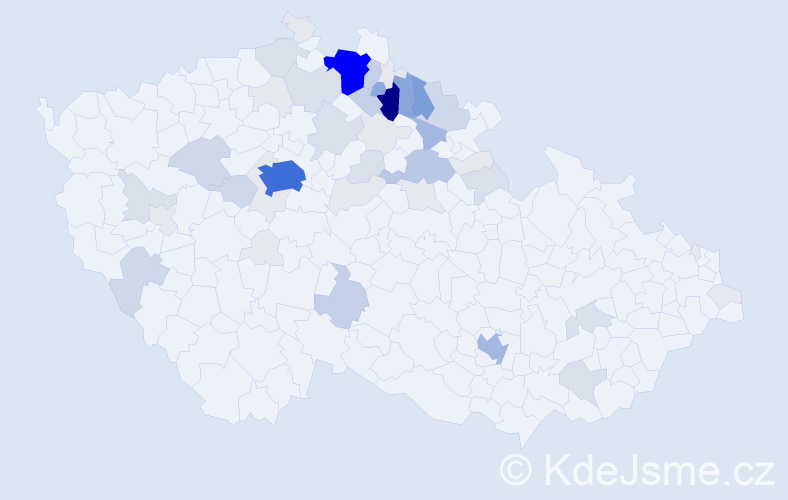Příjmení: 'Chlumová', počet výskytů 209 v celé ČR