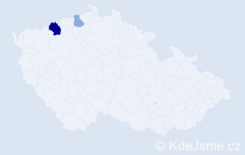 Příjmení: 'Kužminski', počet výskytů 5 v celé ČR
