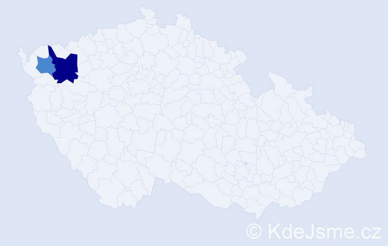 Příjmení: 'Kanyáriová', počet výskytů 4 v celé ČR