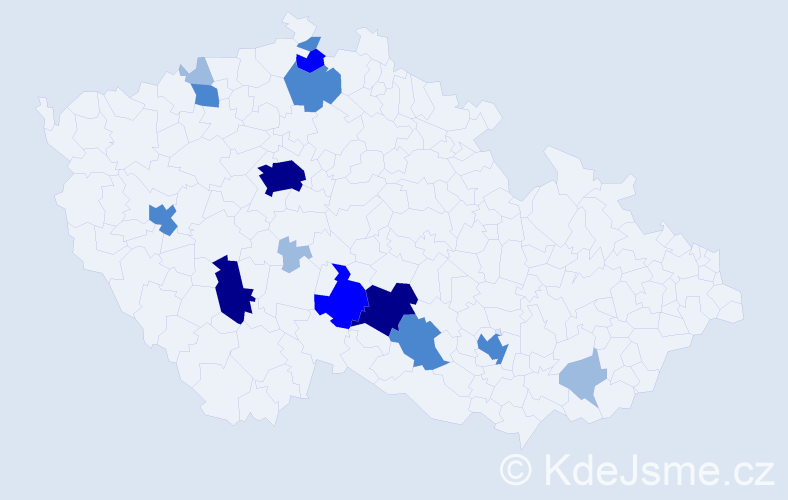 Příjmení: 'Bakus', počet výskytů 34 v celé ČR