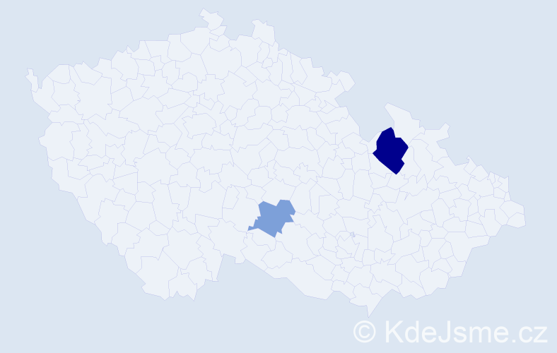 Příjmení: 'Dobrjanskij', počet výskytů 4 v celé ČR