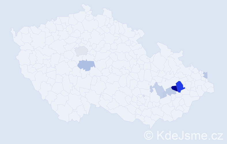Příjmení: 'Hetman', počet výskytů 12 v celé ČR