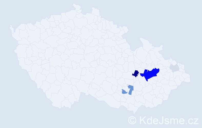 Příjmení: 'Loyková', počet výskytů 12 v celé ČR