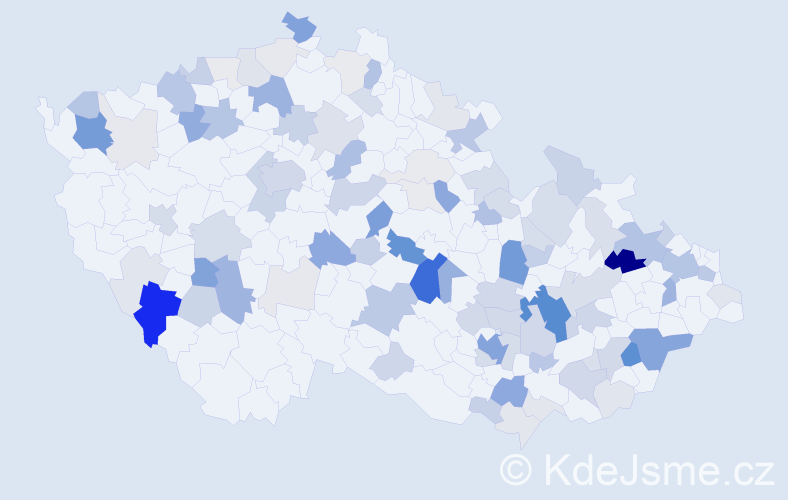 Příjmení: 'Kirchnerová', počet výskytů 311 v celé ČR