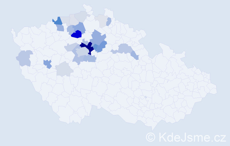 Příjmení: 'Arazim', počet výskytů 87 v celé ČR