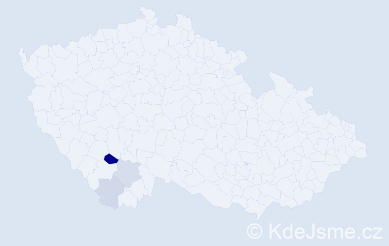 Příjmení: 'Scheschy', počet výskytů 7 v celé ČR