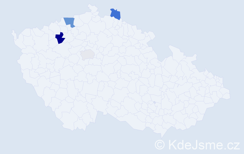 Příjmení: 'Weidischová', počet výskytů 13 v celé ČR