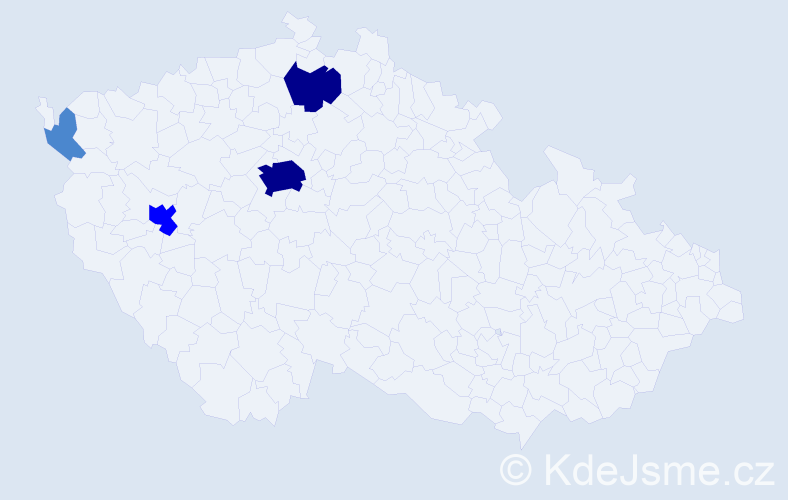 Příjmení: 'Nussbaumer', počet výskytů 9 v celé ČR