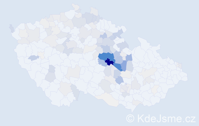 Příjmení: 'Sodomka', počet výskytů 535 v celé ČR