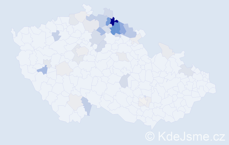 Příjmení: 'Strnádková', počet výskytů 167 v celé ČR