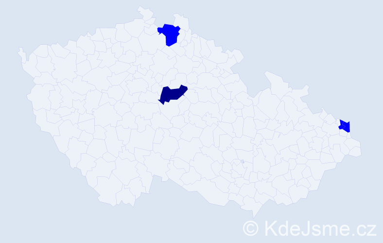 Příjmení: 'Čálik', počet výskytů 9 v celé ČR