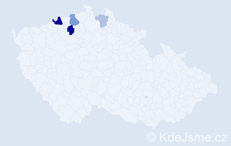 Příjmení: 'Krimmer', počet výskytů 8 v celé ČR