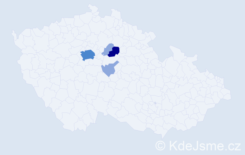 Příjmení: 'Mikuškovic', počet výskytů 11 v celé ČR