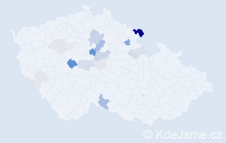 Příjmení: 'Lavu', počet výskytů 49 v celé ČR