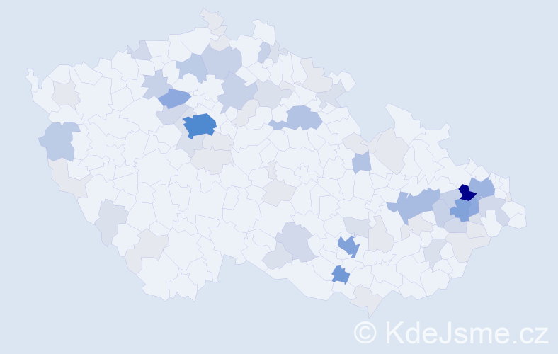 Příjmení: 'Dresler', počet výskytů 244 v celé ČR