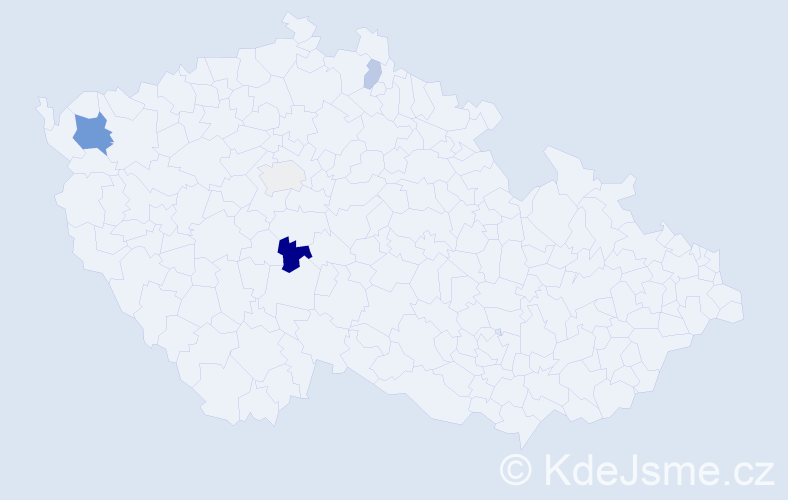 Příjmení: 'Rungeová', počet výskytů 8 v celé ČR