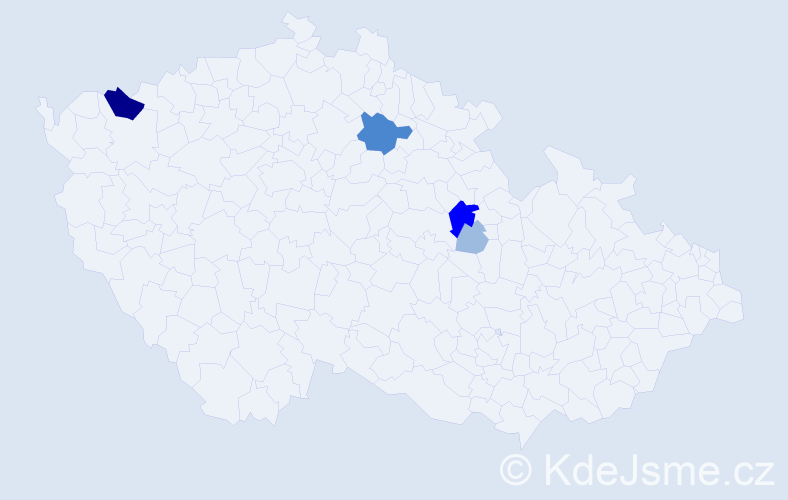 Příjmení: 'Potancová', počet výskytů 10 v celé ČR