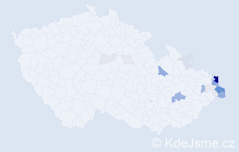 Příjmení: 'Jastrzembski', počet výskytů 74 v celé ČR