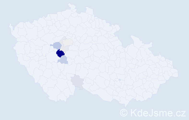 Příjmení: 'Kramatová', počet výskytů 19 v celé ČR