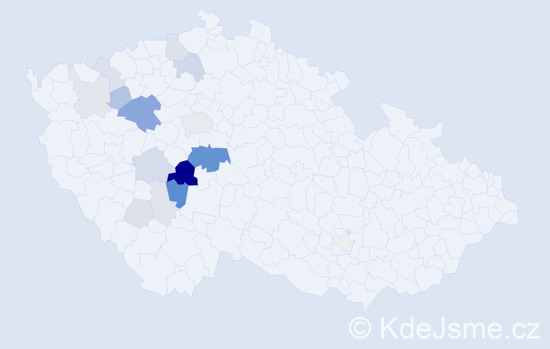 Příjmení: 'Drazdík', počet výskytů 50 v celé ČR