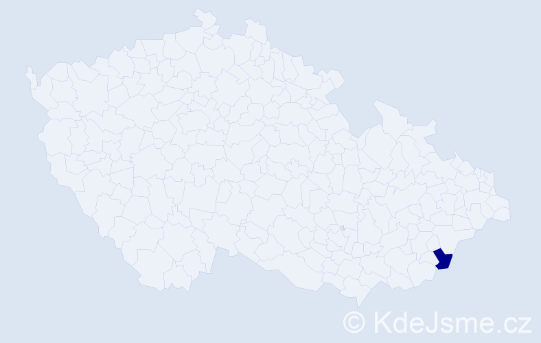 Příjmení: 'Krjivda', počet výskytů 1 v celé ČR