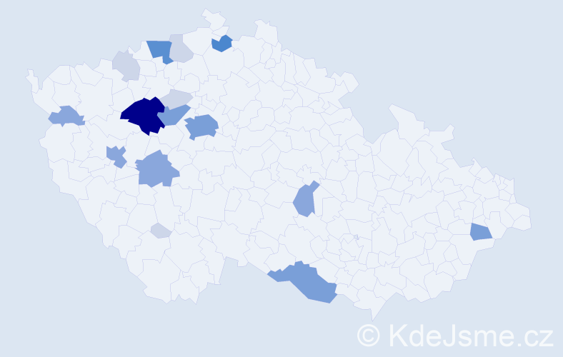 Příjmení: 'Adlt', počet výskytů 59 v celé ČR