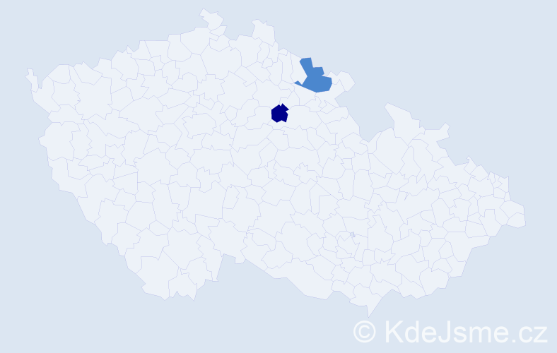 Příjmení: 'Mikácsiová', počet výskytů 4 v celé ČR
