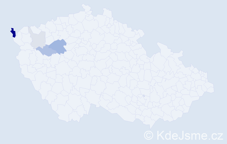 Příjmení: 'Borša', počet výskytů 11 v celé ČR